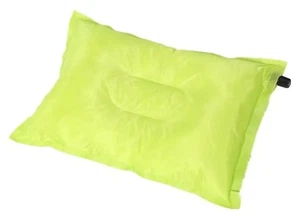 Aufblasbares Reisekissen 18" x 11", grün/grau - Backpacking, Reisen, Camping 12oz - Bild 1 von 3