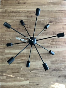 Modern Sputnik Chandelier - 8-Light Ceiling Light Fixture Height Adjustable M... - Picture 1 of 6