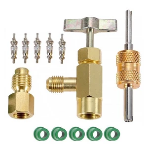 R134A Can Tap Valve Adapter Kit for R12 R22 Manifold 1/2 ACME x 1/4 SAE - Picture 1 of 11
