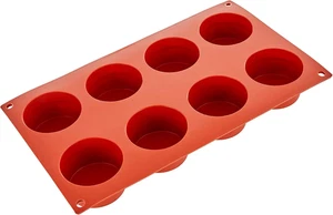 | SF028 Stampo in Silicone per Monoporzioni CILINDRO, Antiaderente, 8 Cilindri,  - Foto 1 di 12