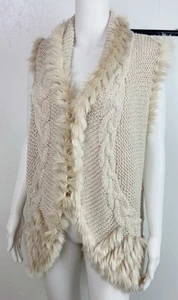 Lilly Pulitzer Torini Sparkle Fur Vest Metallic Party Size XL - Picture 1 of 7