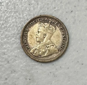 1929 Canadian 80% Silver 10 Cents King George V Circulated Canada Dime - Picture 1 of 2