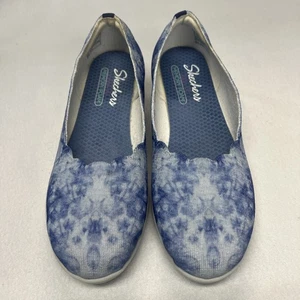 Skechers Cleo Flex waschbarer Strick Keilabsatz Skimmer Spellbind blau Shibor, Größe 9 - Bild 1 von 2