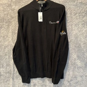 NEW Cutter & Buck Men's Golf Pullover 1/4 Zip Size XL Black Bocus D'Or Bridor - Bild 1 von 10