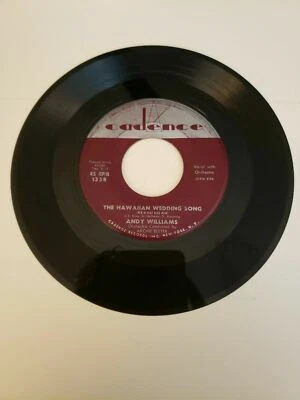 Andy Williams - The Hawaiian Wedding Song - Cadence (45RPM 7”Single)(J738)  - Image 1 of 2