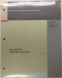 HP 54201A/D Oscilloscope Operating & Programming Manual P/N 54201-90901 - Picture 1 of 2