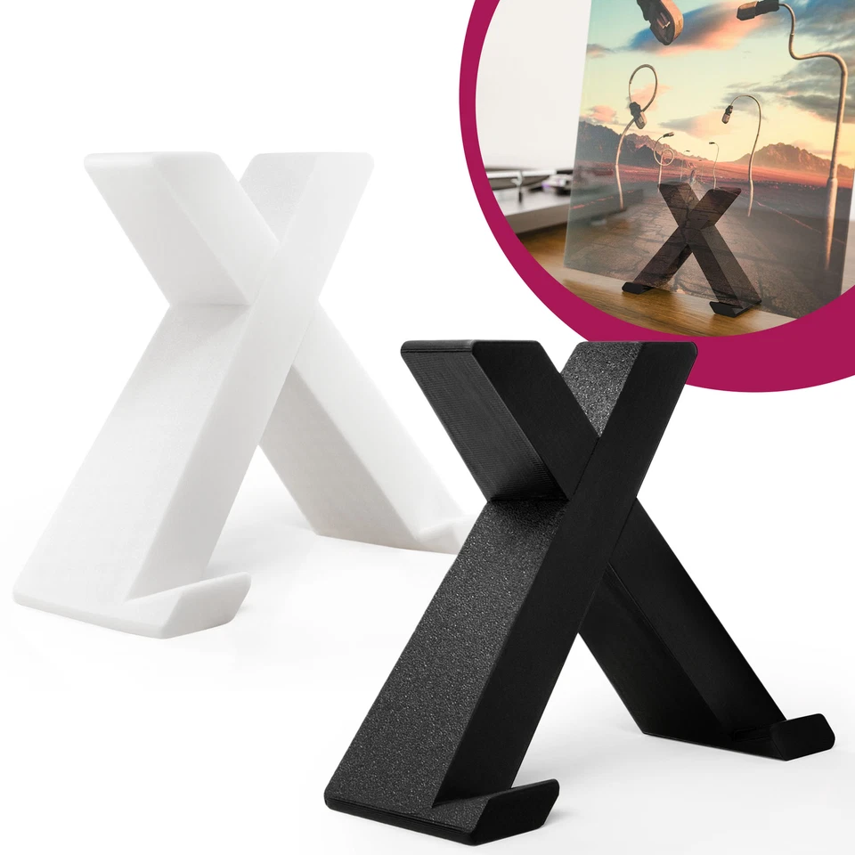 LP Vinyl Ständer Schallplatten Halterung X-förmiger Cover Tischhalter Stilvoll - Bild 1 von 1