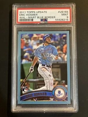 2011 Eric Hosmer Topps Update US155 Walmart Blue Parallel Rookie PSA 9 RC - Image 1 of 2