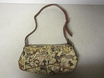 Vintage Piero Guidi Magic Circus  Beige   Coated Canvas  Bag - Image 1 of 4