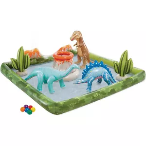 Intex 56132NP Playcenter - Jurassic Adventure (201x201x36cm) Pataugeoire Dino - Bild 1 von 8