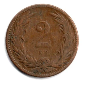 Ungarn 2 Filler 1894 - Bild 1 von 2
