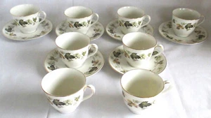 Royal Doulton Larchmont 8 Cups and 6 Saucers - Picture 1 of 12