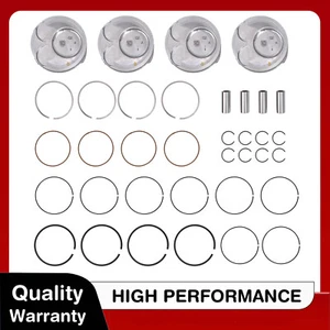 4 x Piston & Rings kit For Kia Soul Forte Hyundai Tucson Elantra GT 2.0L 2014-18 - Picture 1 of 11