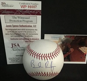 Brendan Rodgers Houston Astros Autographed Signed Baseball JSA WITNESS COA - Picture 1 of 1