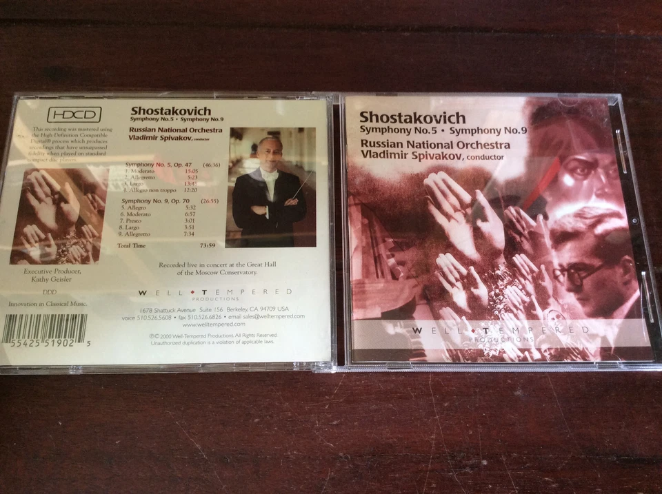 Shostakovich -  Symphonies 5 & 9 [CD Album]  Vladimir Spivakov - Bild 1 von 1