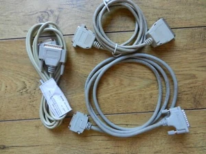 Joblot 3 x Printer Cables Parallel, Centronics etc for HP Laser & Other Printers - Photo 1/14
