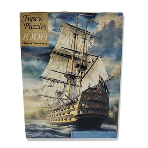 1000 Piece Tall Ship Age of Discovery Wooden Puzzle INGOOOOD IG-0398 *Sealed - Picture 1 of 14