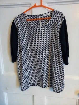 Женский топ Nicole FARHI. Роскошные шелковые и ангорские рукава. Боковые карманы. Размер L. - Изображение 1 из 4