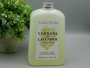 Crabtree & Evelyn Verbena And Lavender De Provence Bubble Bath 21.9 oz New - Picture 1 of 4