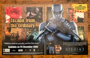 The Chronicles of Riddick | 2004 Vintage Game Print Ad Poster Promo Vin Diesel - Picture 1 of 3