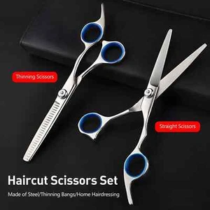 6" Profi Haarschere & Effilierschere Set – Friseurschere aus 4CR Edelstahl, Haar - Bild 1 von 9