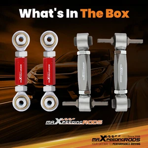 4x Brazos de control de punta inclinable superior ajustables traseros para Honda Civic 1988-2000 - Imagen 1 de 13
