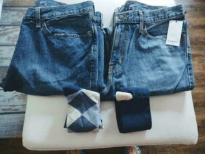 GOODFELLOW & CO. Men's Jeans Classic Straight Leg Style-40/32-2 Pairs w/Socks!!! - Picture 1 of 6