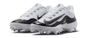Scarpe da baseball Nike Alpha Huarache Elite 4 basse MCS bianche e nere taglia 13 FD6255-101 - Foto 1 di 20