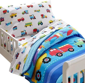 Wildkin Kids 100% Cotton Toddler Toddler, Trains, Planes, and Trucks  - Picture 1 of 4