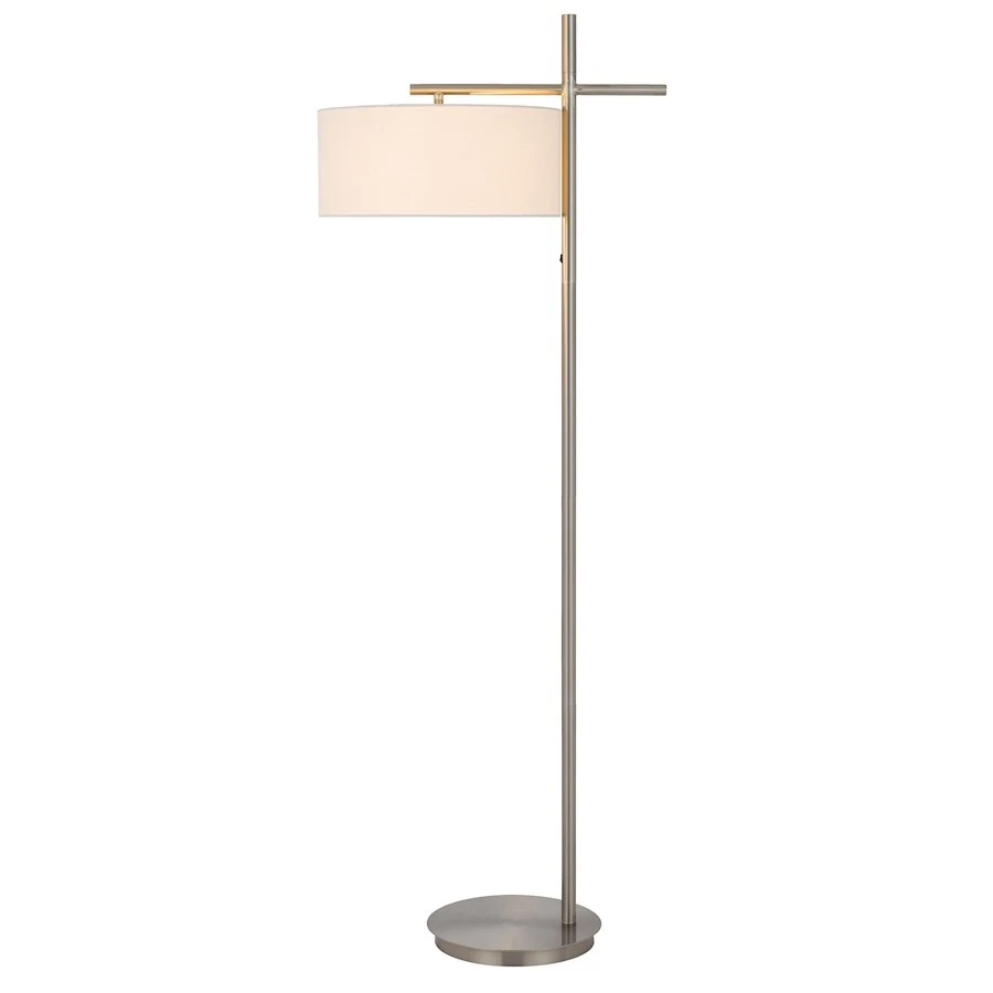 Cal Lighting Laval Metal Floor Lamp w/pole rocker switch, Steel - LA-8039FL - Image 1 of 1