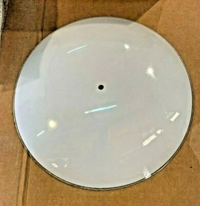 VINTAGE 17" ROUND Shade WHITE Ceiling Light Replacement Fixture Glass NEW 60067 - Picture 1 of 4