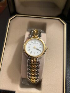 NWOT Vintage Women’s Seiko Two Tone Dress Watch 4N00-1349 Great Condition