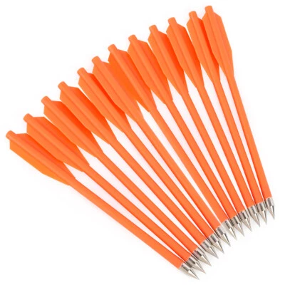 6.3in Crossbow Bolts Plastic Arrows Hunting Pistol 2" Vanes Archery Bow Shooting - Image 1 of 4