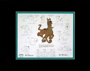 SCOOBY DOO MODEL SHEET PRINT PROFESSIONALLY MATTED Hanna Barbera - Picture 1 of 1
