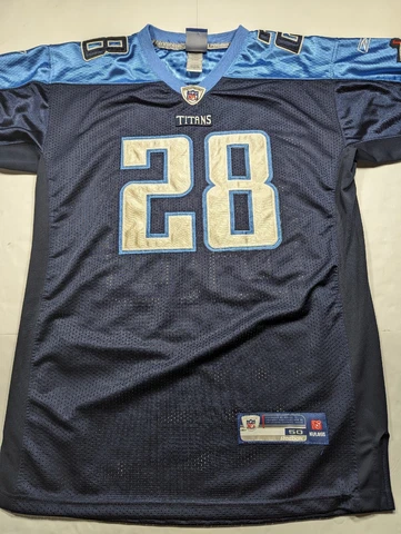 Tennessee Titans Chris Johnson Reebok Football NFL Jersey Size 50 XL Stitched Cover