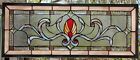 Stained Glass  window HANGING  34 1/2 x 1411/4  including hooks