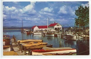 Burlington Yacht Basin, Lake Champlain, Vermont Postcard - Picture 1 of 2