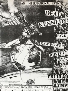1st-Print Poster, DEAD KENNEDYS, Los Angeles, 1984. - Picture 1 of 7