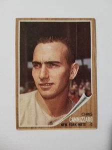 Tarjeta de béisbol Chris Cannizzaro 1962 Topps #26 New York Mets - Imagen 1 de 2