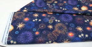 Michael Miller quilt-craft fabric FIREWORKS FINALE navy 2 yds (ddc-11720) USA