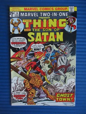 MARVEL TWO-IN-ONE # 14 - (VF-) -THING/THE SON OF SATAN-GHOST TOWN-FANTASTIC FOUR - image 1 of 4
