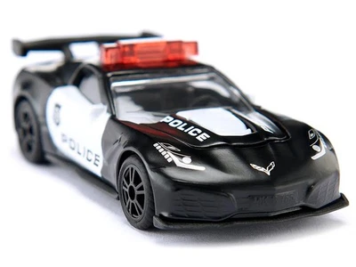 Chevrolet Corvette ZR1 POLICÍA COCHE MODELO DIECAST BLANCO Y NEGRO DE SIKU 1545 Foto 1 de 4