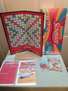 Hasbro 2012 Power Tiles Scrabble Crossword Board Game Complete W/OUT TILE POUCH - Picture 1 of 6