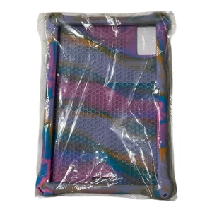 NWT Silicone Rubber Tablet Case 10.1” Screen Size Purple Pink With Kick Stand - Picture 1 of 4
