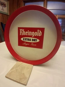 Vintage 1960er Rheingold Extra Dry Lager Bier Tablett Liebmann Brauereien NY 12" - Bild 1 von 5
