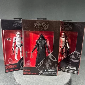 Star Wars Black Series Kylo Ren Phasma First Order Stormtrooper 3.75 Inch Lot - Picture 1 of 19