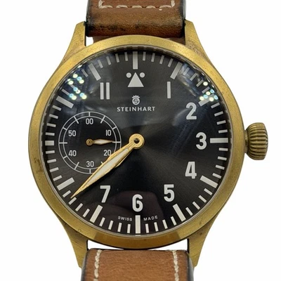 STEINHART NAV B-UHR BRONZE PILOT 47MM SWISS UNITAS 6497 MECHANICAL DISCONTINUED - Image 1 of 4