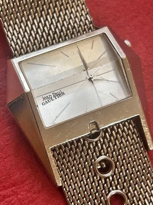 Кварцевые часы Jean Paul Gaultier оригинальный ремешок новый аккумулятор винтажные редкие - Изображение 1 из 4