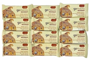 GoMacro Double Chocolate +Peanut Butter Chip MACROBAR Case/12 Bars 2.3oz EX1/26 - Picture 1 of 8