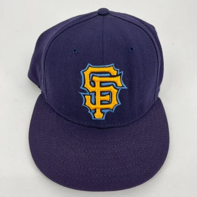New Era San Francisco Giants Baseball Fitted Hat Men's Size 7 1/8 Blue MLB - Image 1 of 4